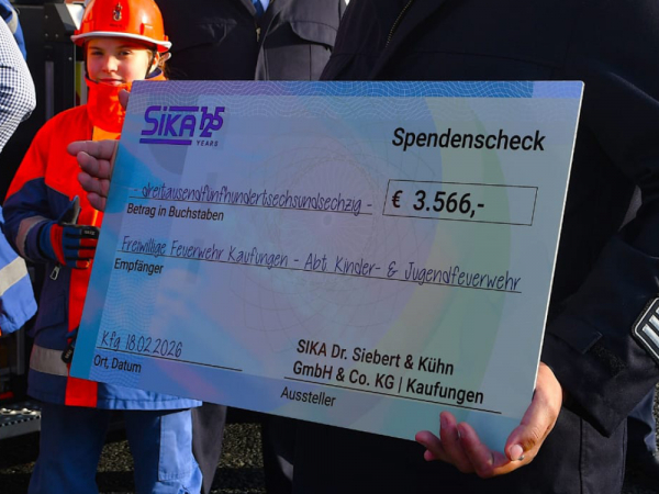 Spende der Fa. SIKA