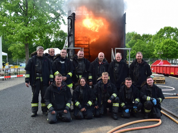 Brandsimulationscontainer bei der Kaufunger Feuerwehr