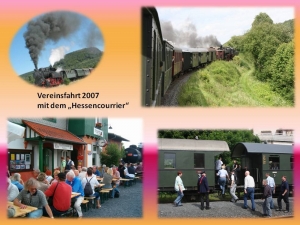 Vereinsfahrt  2007 - Naumburg mit dem Hessencourrier -